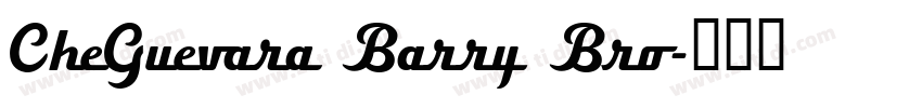 CheGuevara Barry Bro字体转换